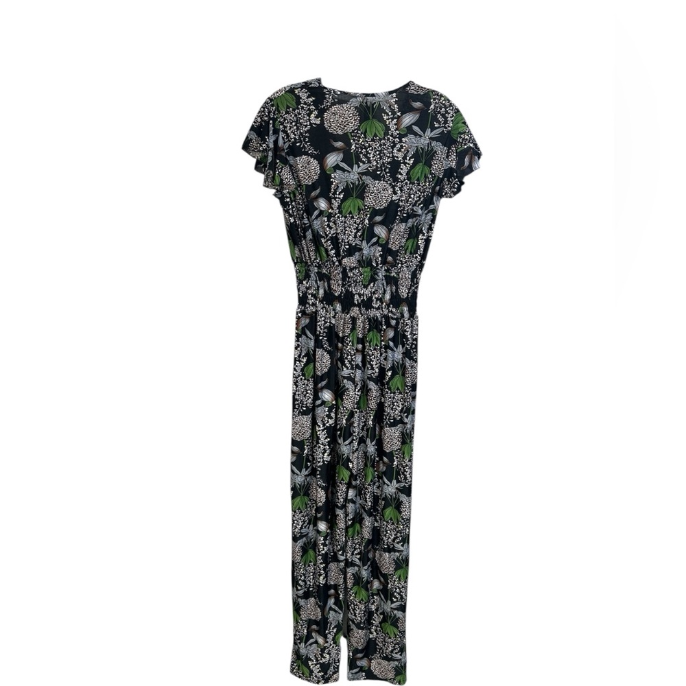 C-Mode Women’s NWT Short Sleeve Floral Pants Romper Jumpsuit Size L/XL - Picture 2 of 9